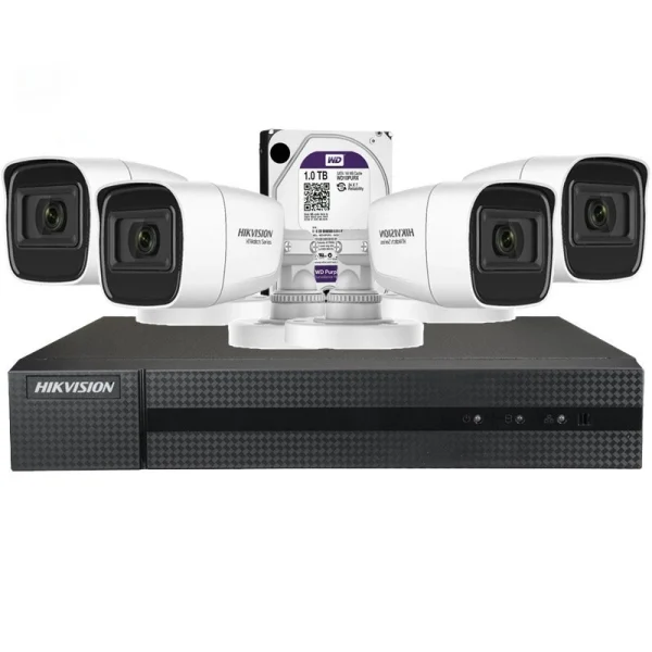 Kit 4 Cámaras + Grabador HIKVISION